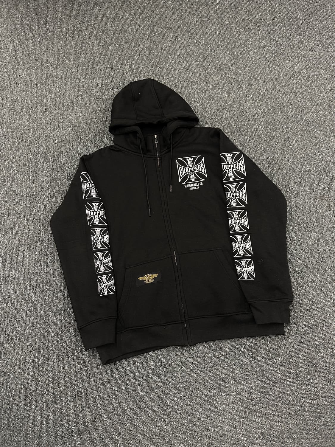 L) West Coast Choppers 사이드 자수 후디 후드집업 상품이미지1