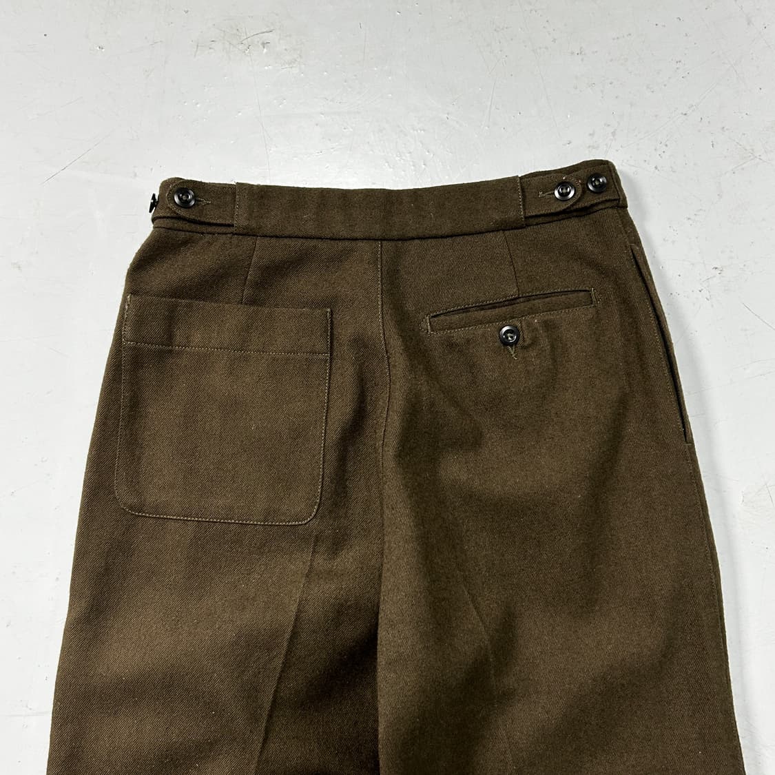 MHL 카키 울 와이드팬츠 상품이미지5