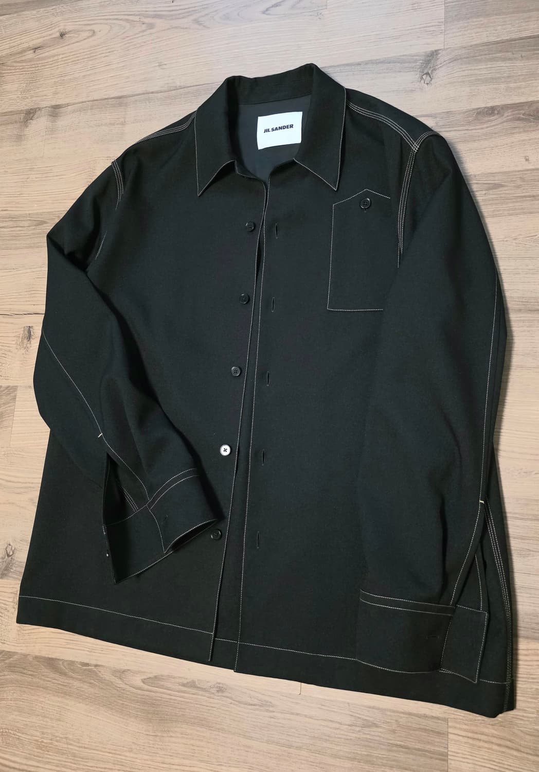 질샌더 Jil Sander 스티치 셔츠 Black 상품이미지1