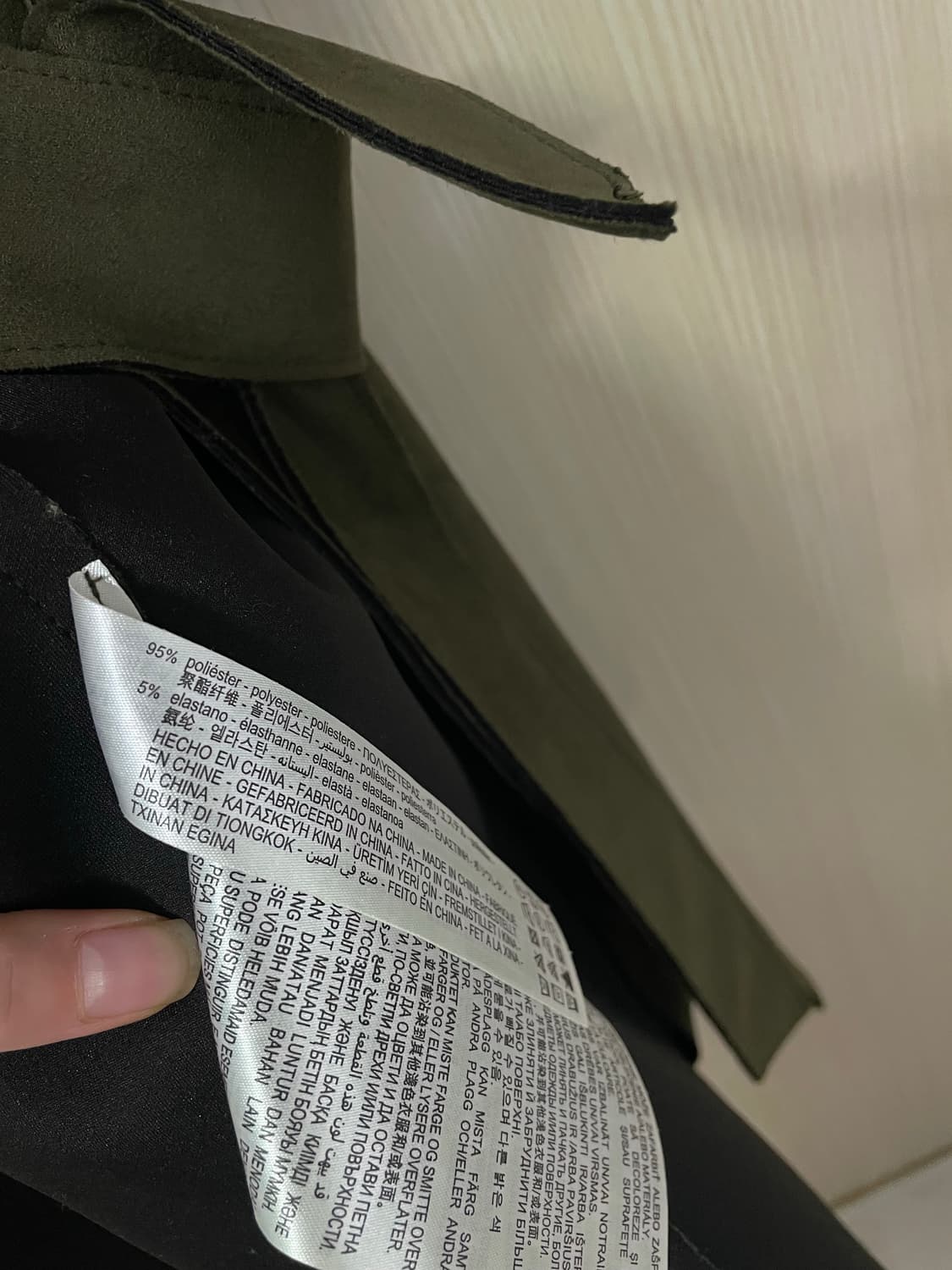 자라 스웨이드 트렌치코트 카키 55 상품이미지8