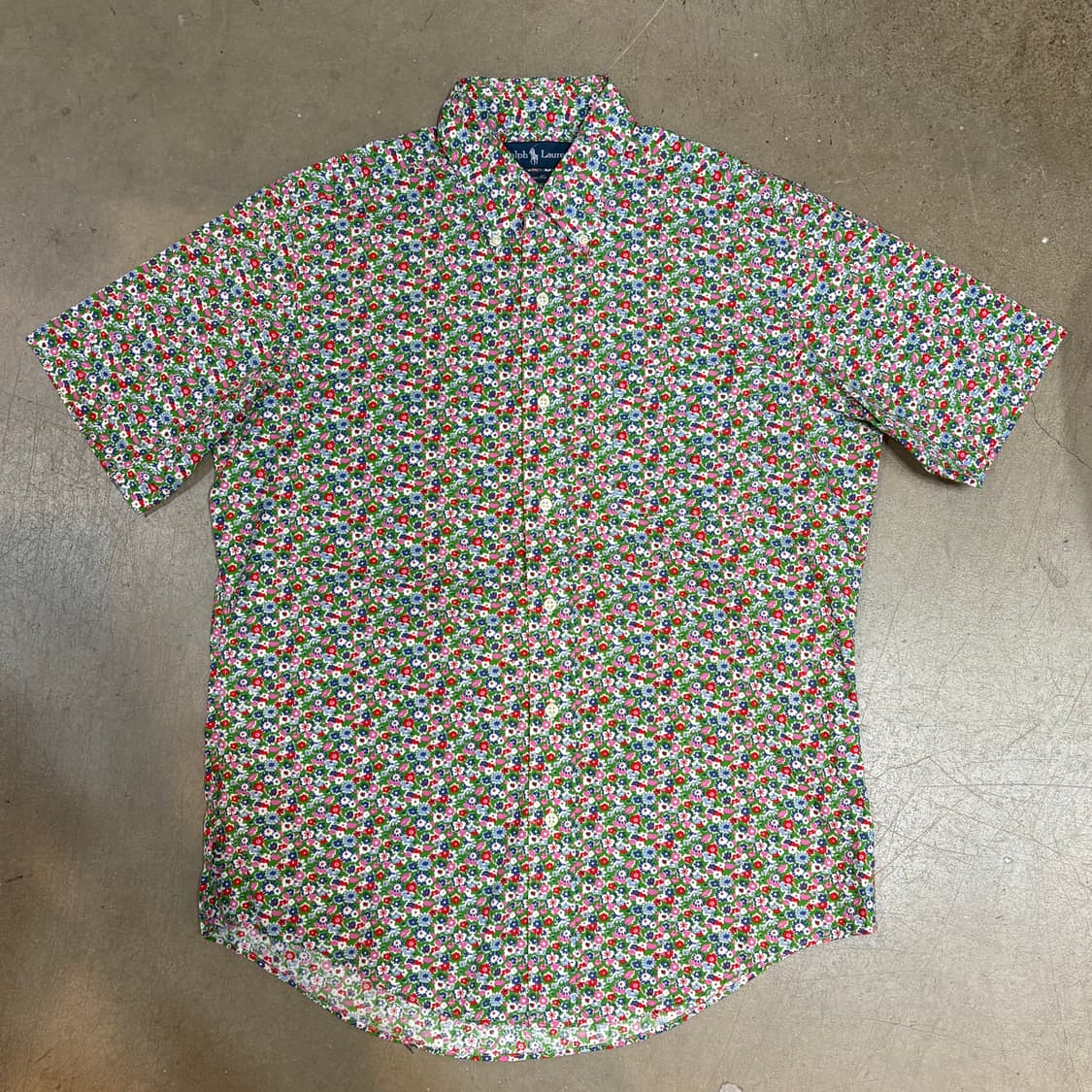 M 폴로랄프로렌 꽃무늬 반팔 셔츠  상품이미지2