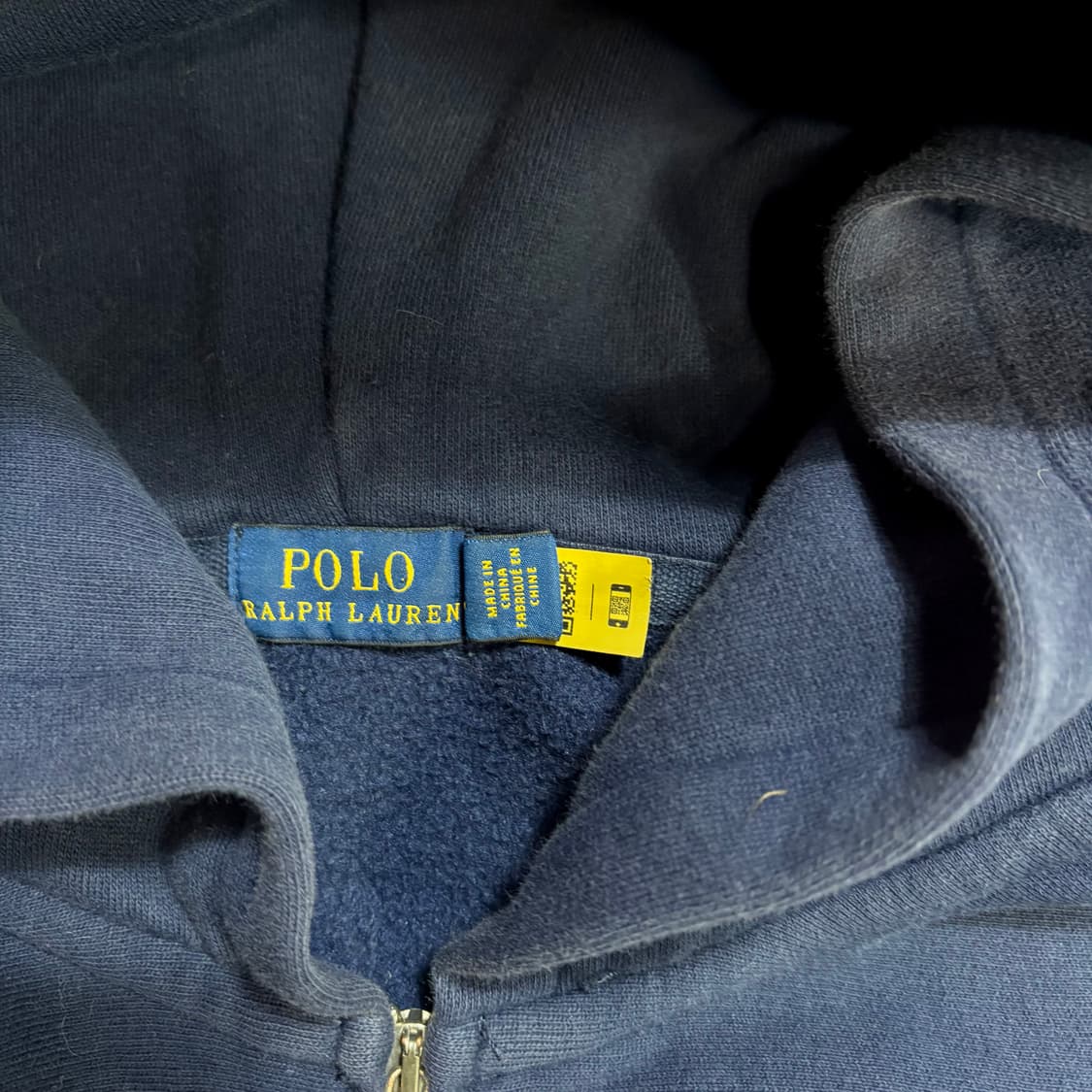 폴로 네이비 레드로고 후드 집업 L 상품이미지5