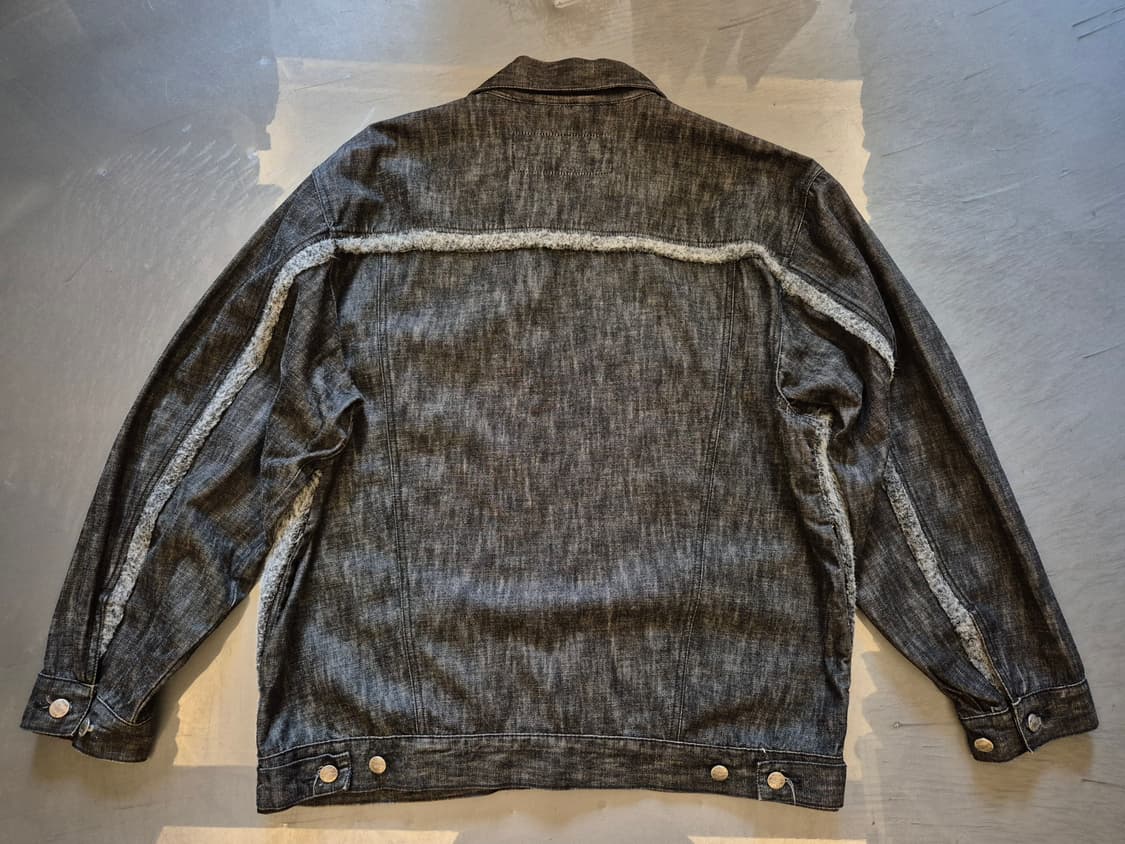 90s DAVOUCCI FUR 데님 자켓 상품이미지2