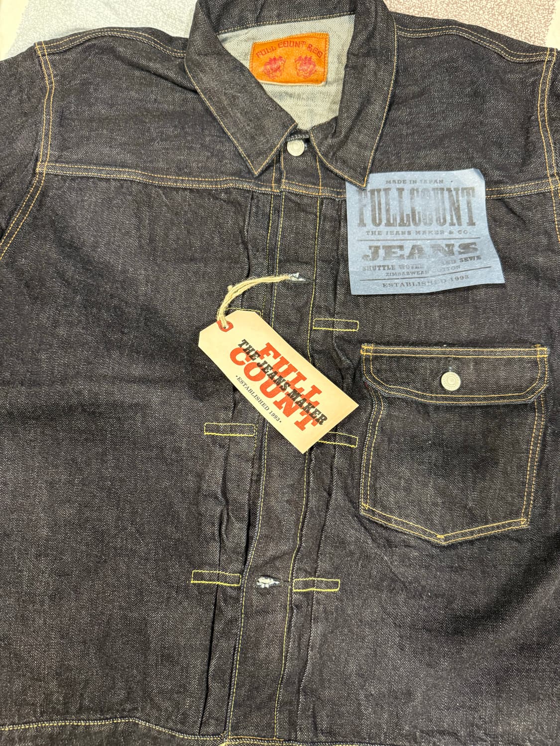 풀카운트 2107XXW 데님 자켓 44사이즈 새제품/교환가능 상품이미지2