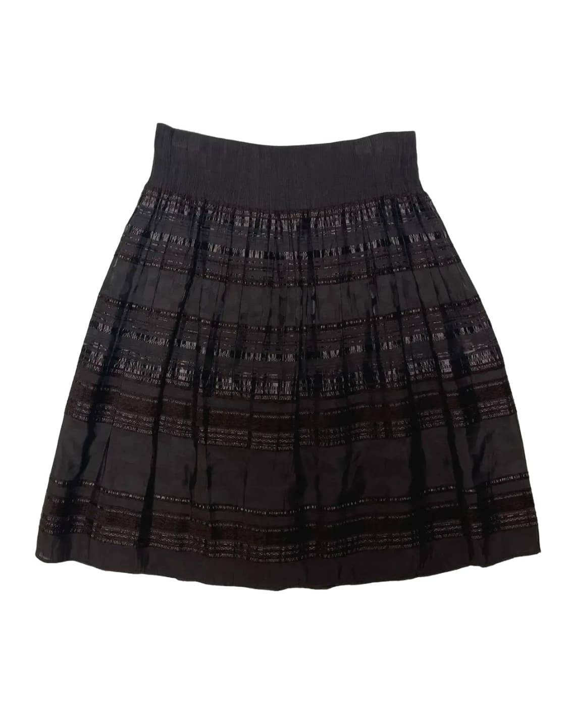 Dots&lace brown skirt 상품이미지1