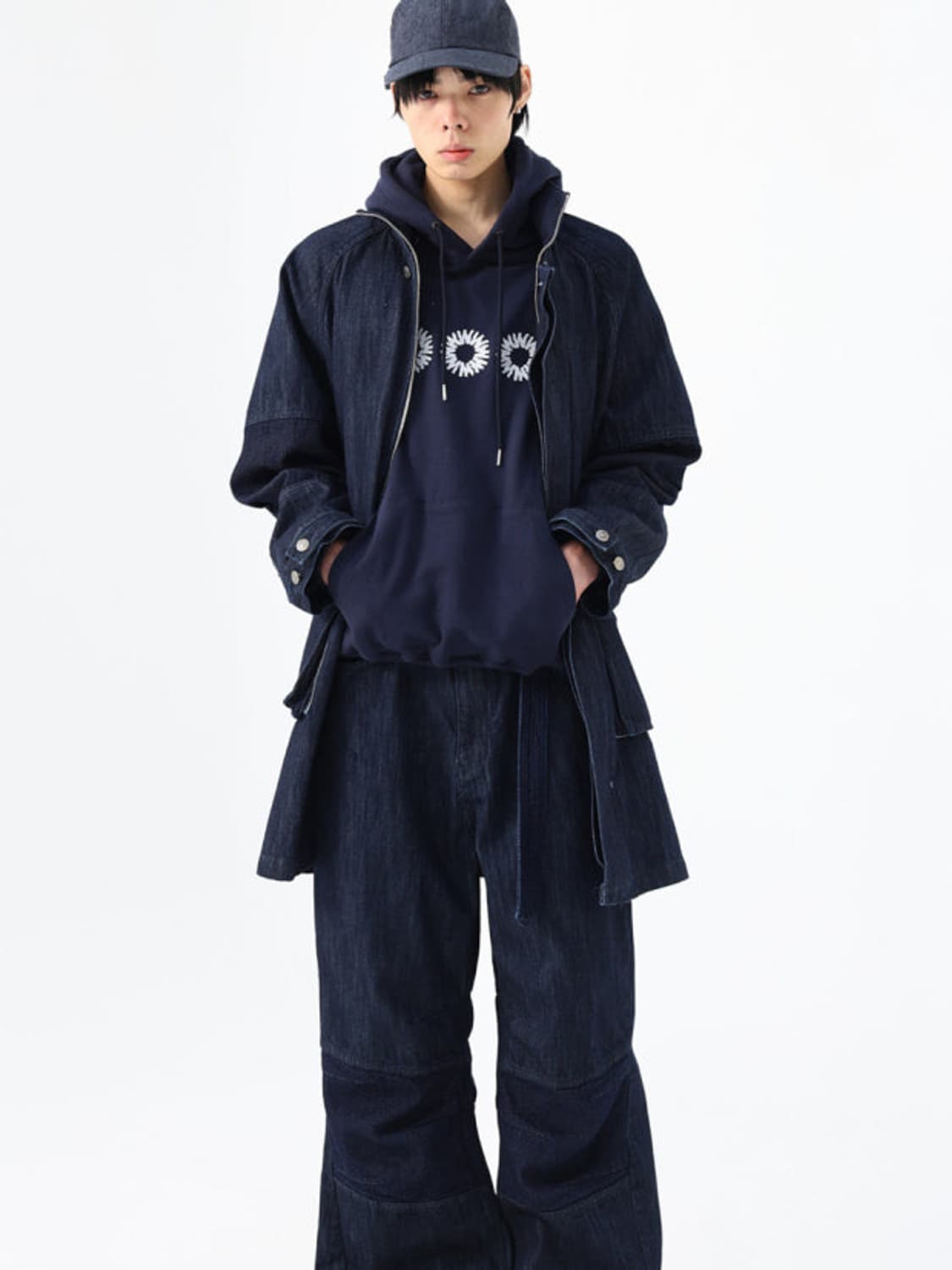 999휴머니티 시그니처 로고 후드 상품이미지1