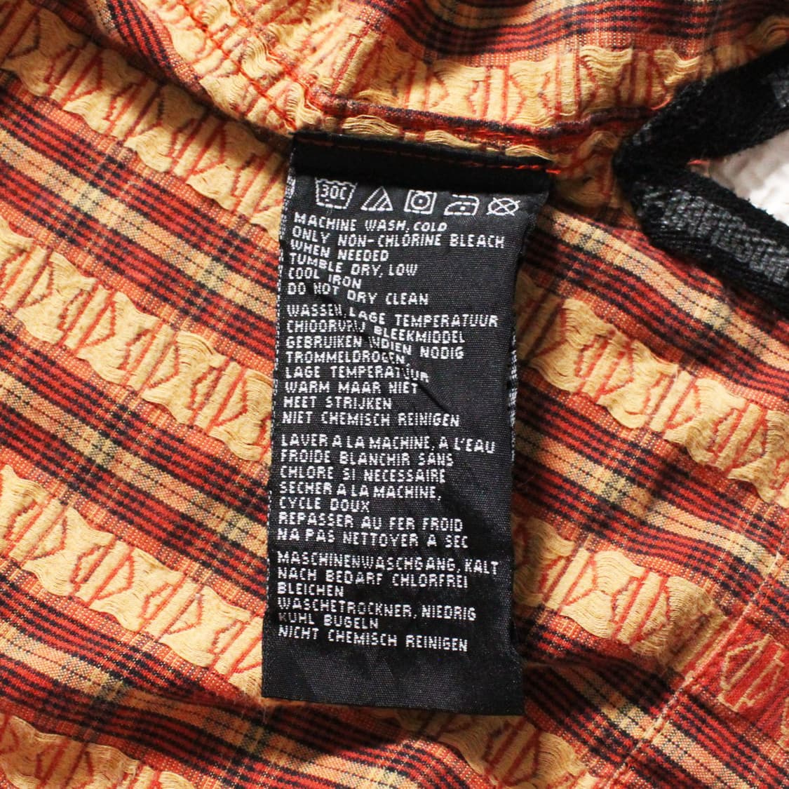 Harley-Davidson 할리 데이비슨 빈티지 체크 반팔셔츠 상품이미지5