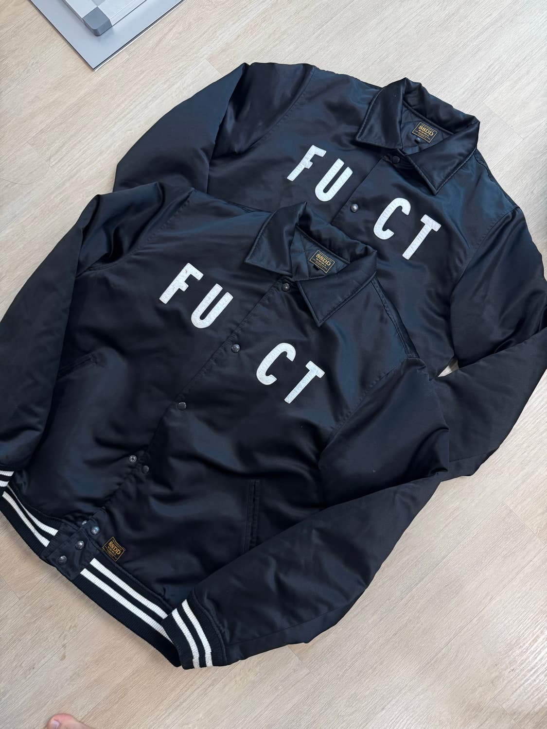 퍽트 FUCT "Motor City" 새틴 스타디움 자켓 (XXL) 상품이미지1