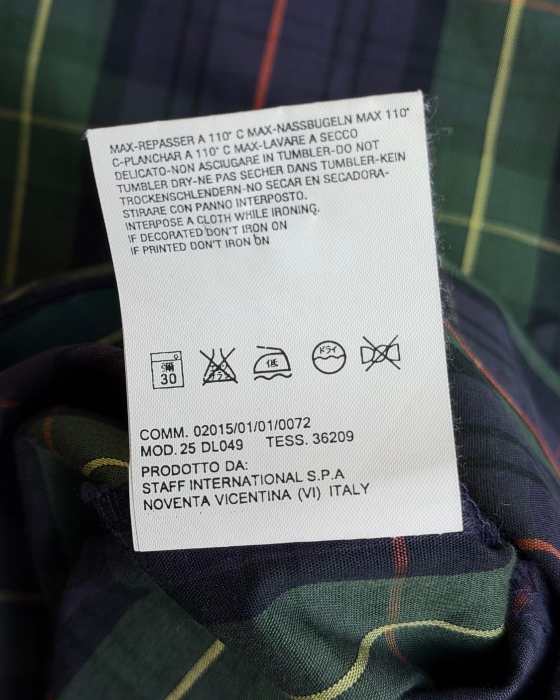 Vivienne Westwood man unbalanced 체크셔츠 상품이미지10