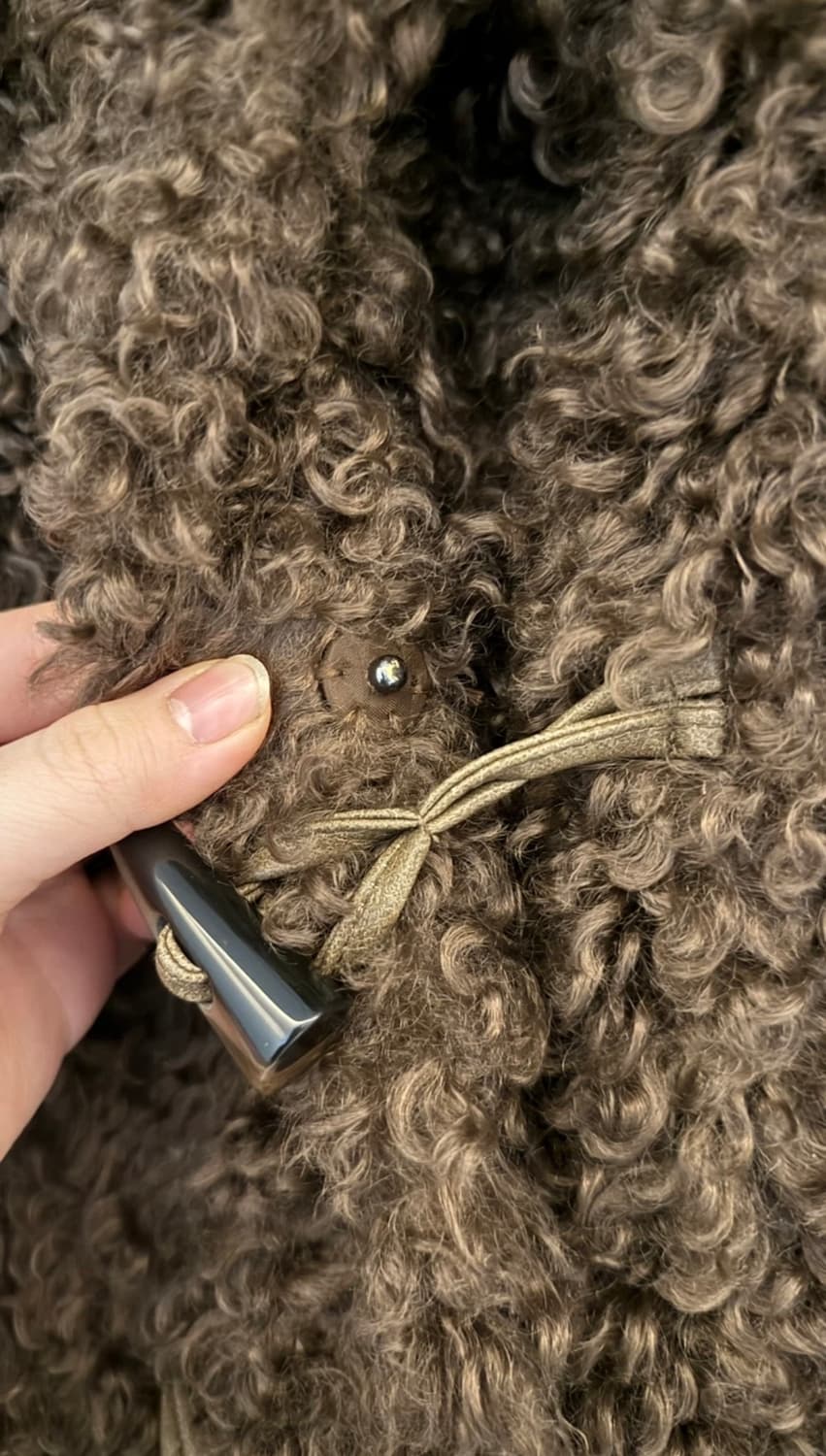 뉴뉴 퍼 코트 (브라운) 상품이미지3