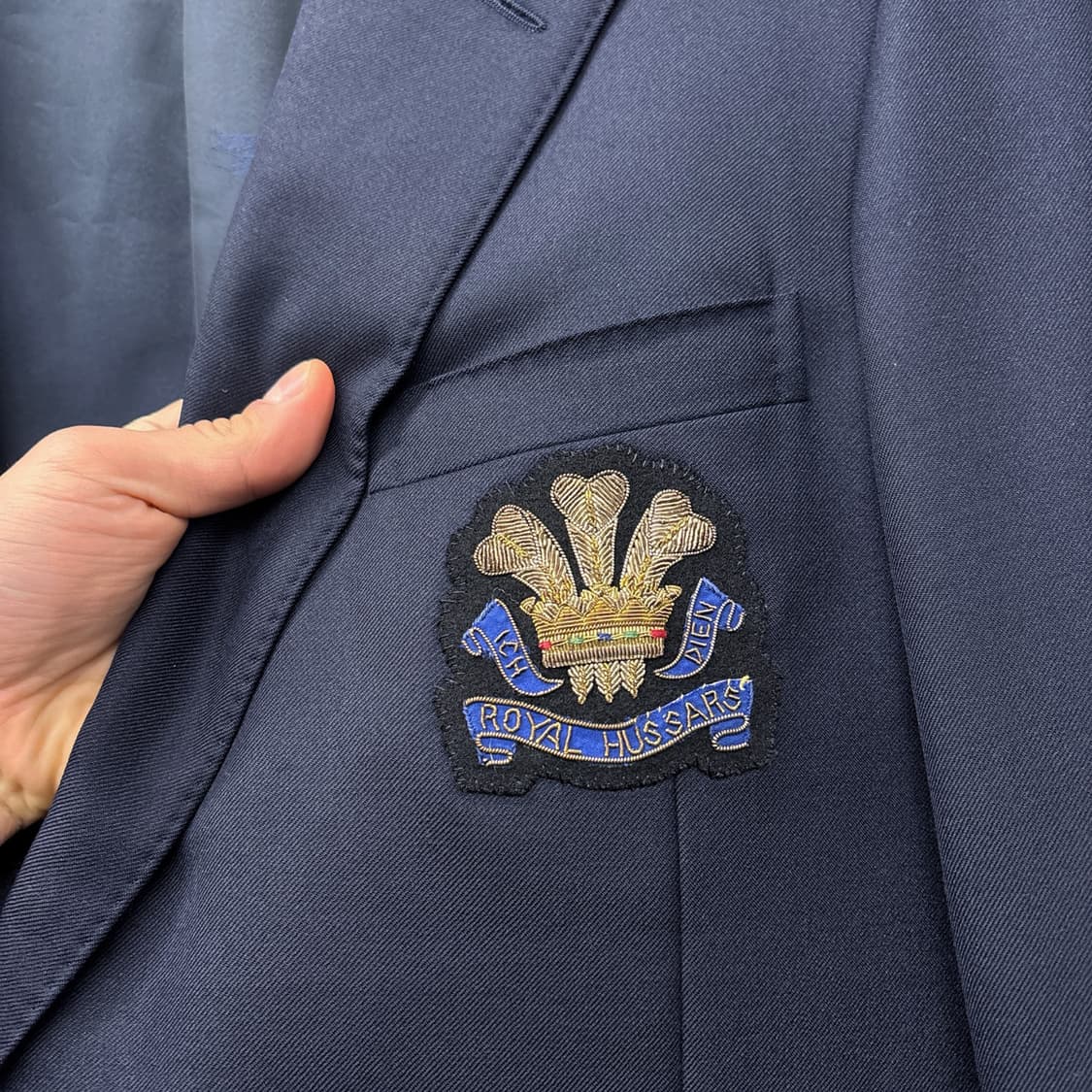 80~90s 올드 버버리 로얄허사즈 골드버튼 블레이저 자켓 N1174 상품이미지5