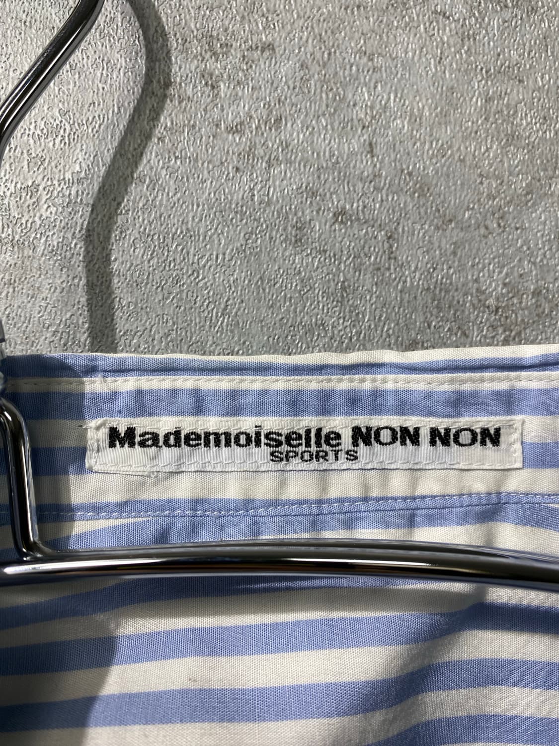 [M] Mademoiselle Non Non 스트라이프 셔츠 원피스 상품이미지7