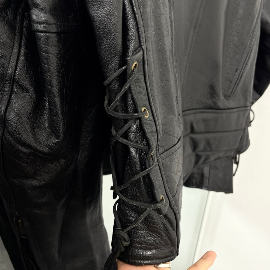 헤비 카우레더 웨스턴 라이더 자켓 상품이미지7