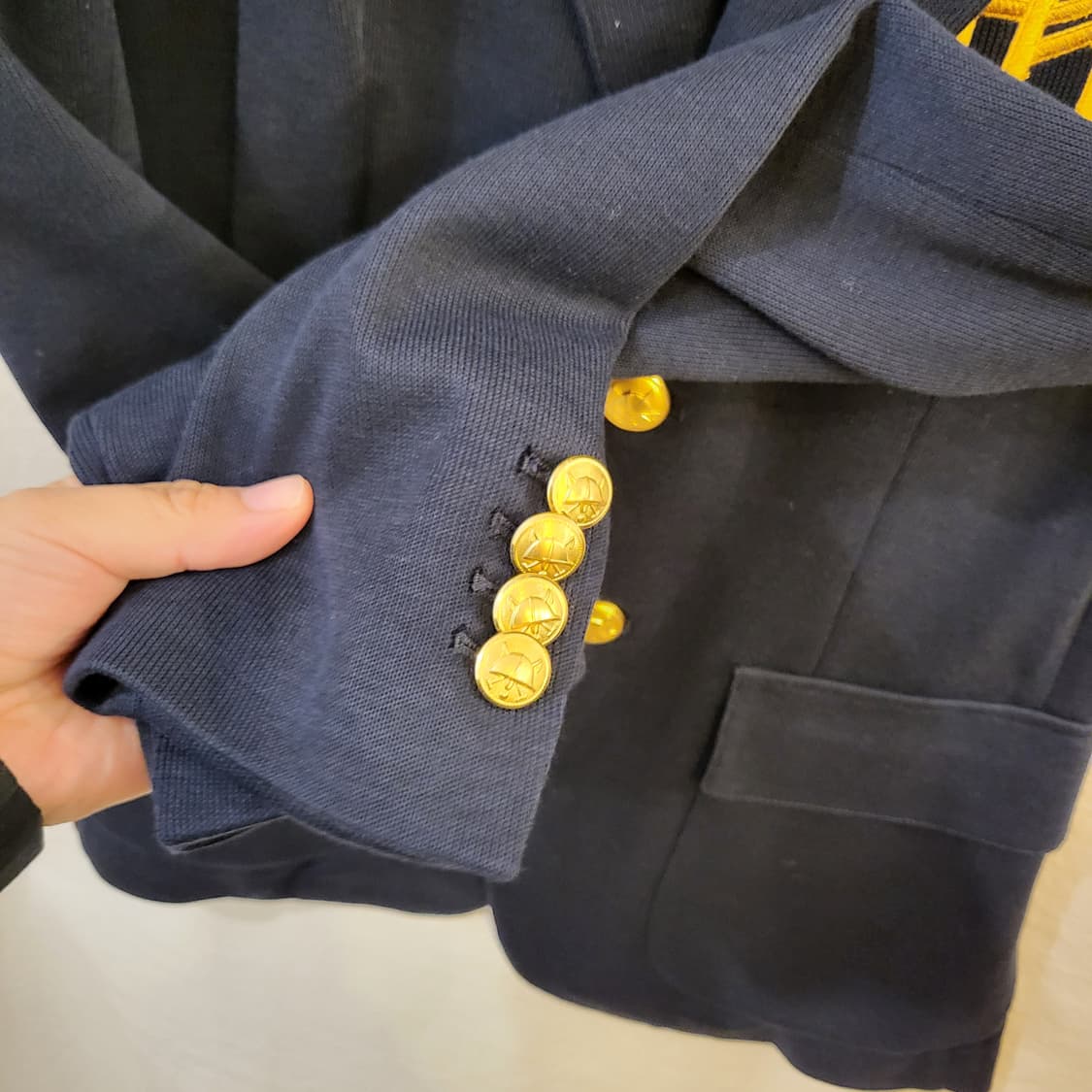 폴로 랄프로렌 로고 네이비 블레이저 자켓 상품이미지4