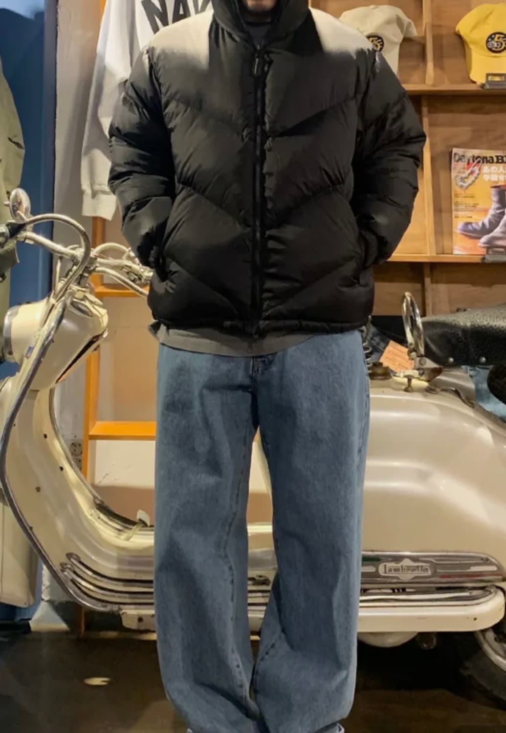 아웃스탠딩 숏푸퍼 패딩 블랙 3사이즈 상품이미지6