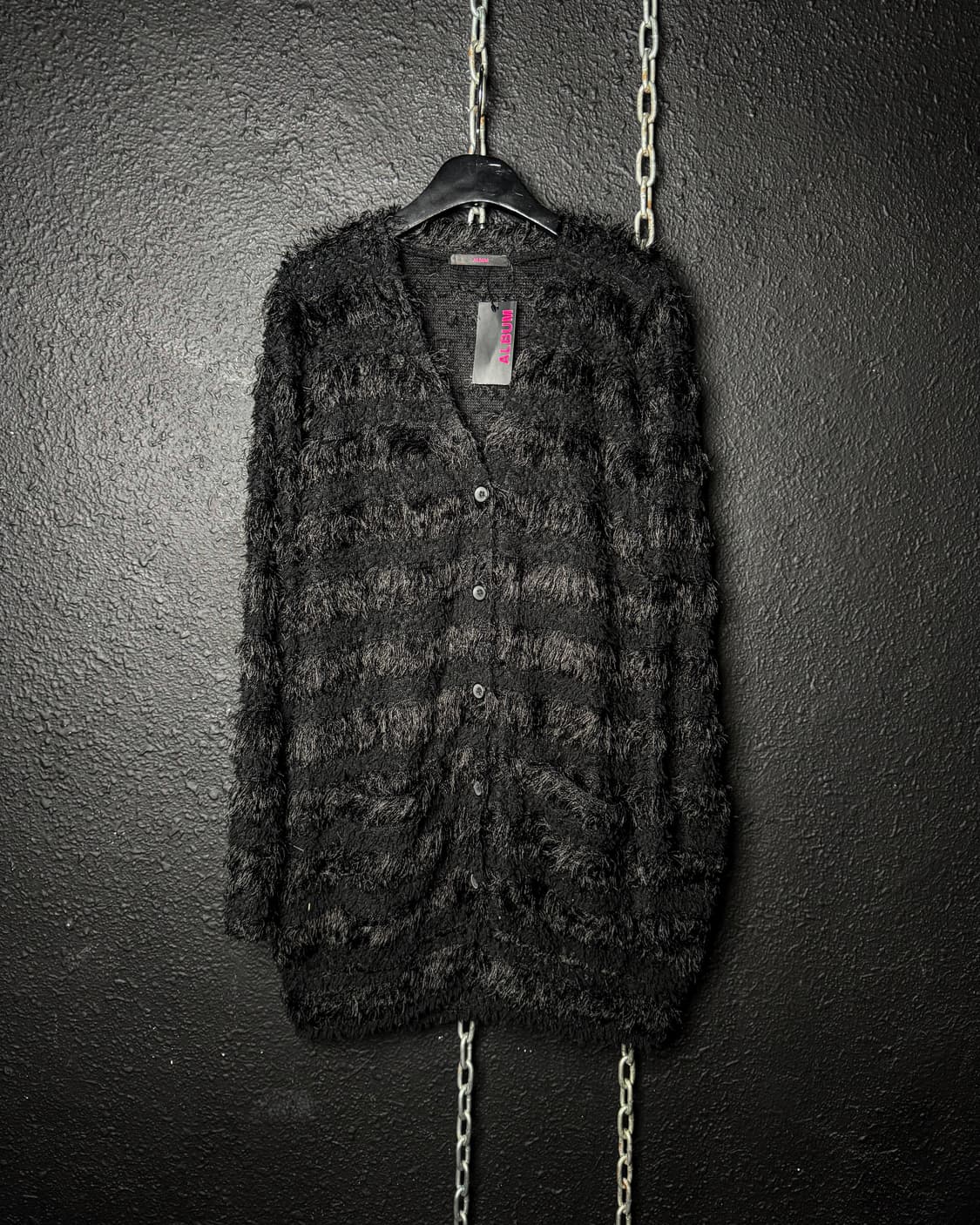 ALBUM – Shaggy Texture Long Cardigan 상품이미지7
