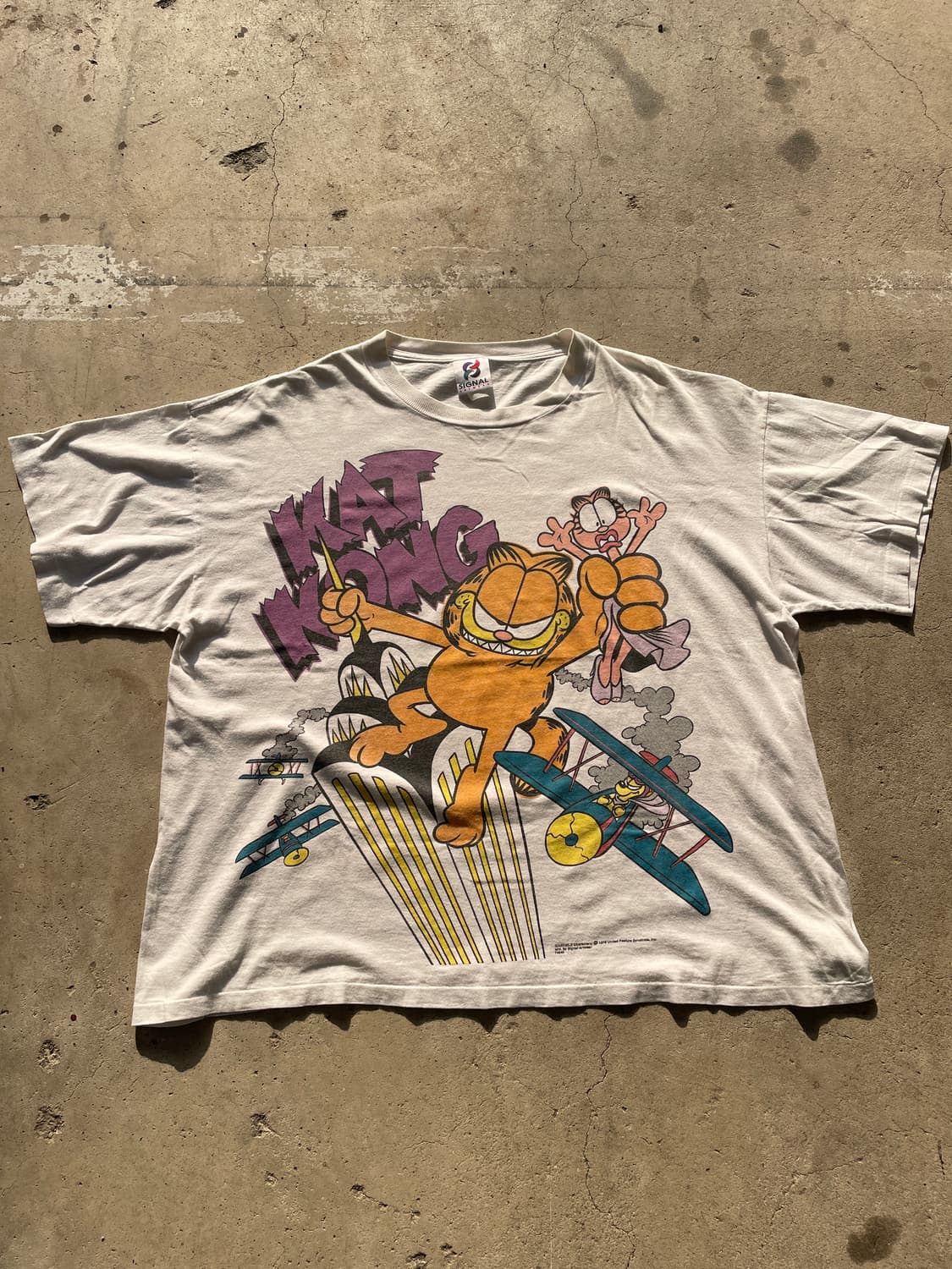 90s Garfield King Kong Parody T-shirt 상품이미지3