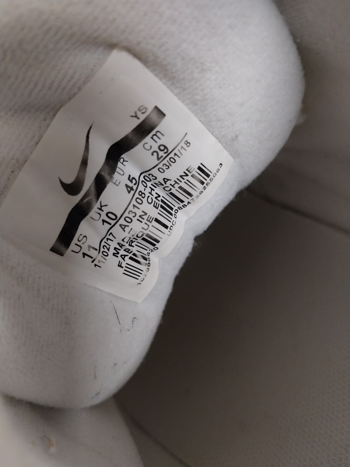 남성 나이키 M2K 테크노 화이트 운동화 (290) 상품이미지9