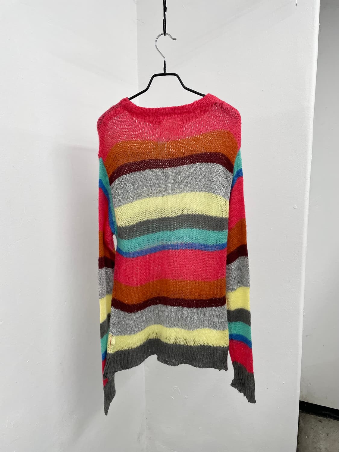 모헤어 하구미 스트라이프 니트 상품이미지6