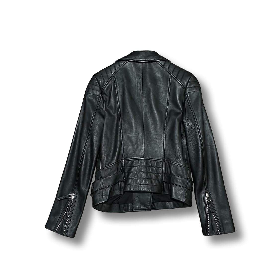 [55] KASIBADY 빈티지 양가죽 라이더 자켓 블랙 상품이미지4