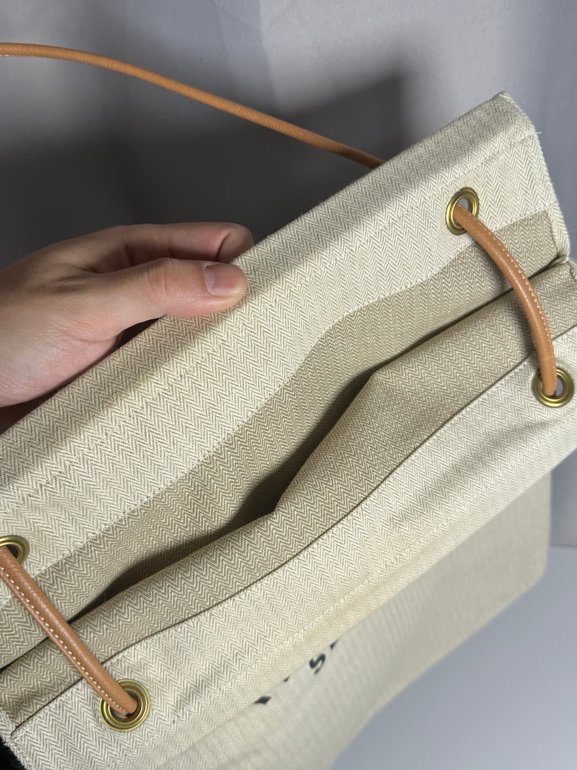 에르메스 알린 캔버스 숄더백 베이지 상품이미지10