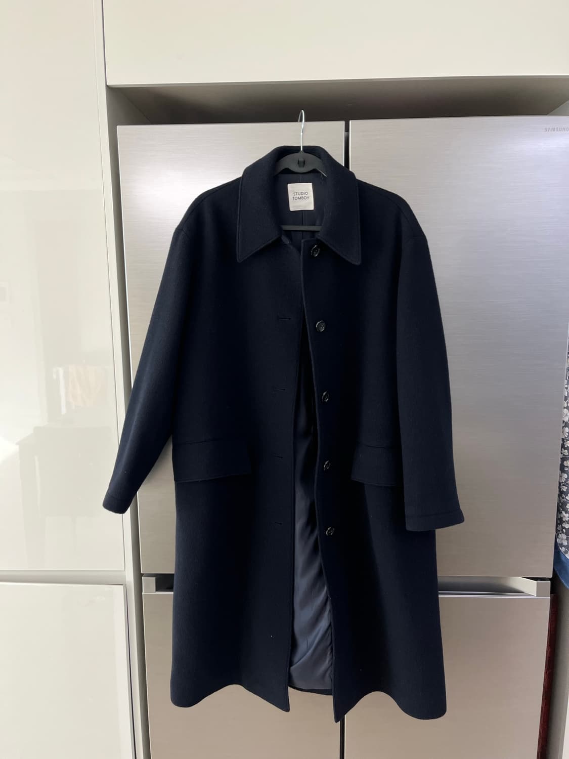 스튜디오톰보이 네이비 롱코트 상품이미지2