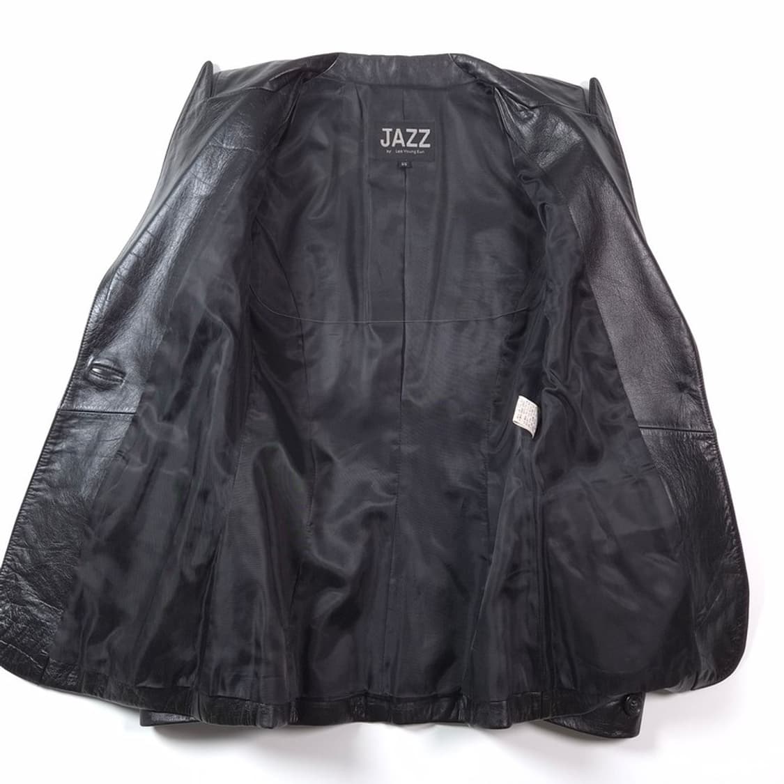 JAZZ 빈티지 무드 원버튼 리얼 레더 자켓 55 상품이미지5