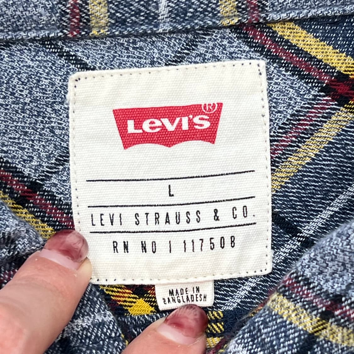 리바이스 플란넬 체크 셔츠 r2740 상품이미지5