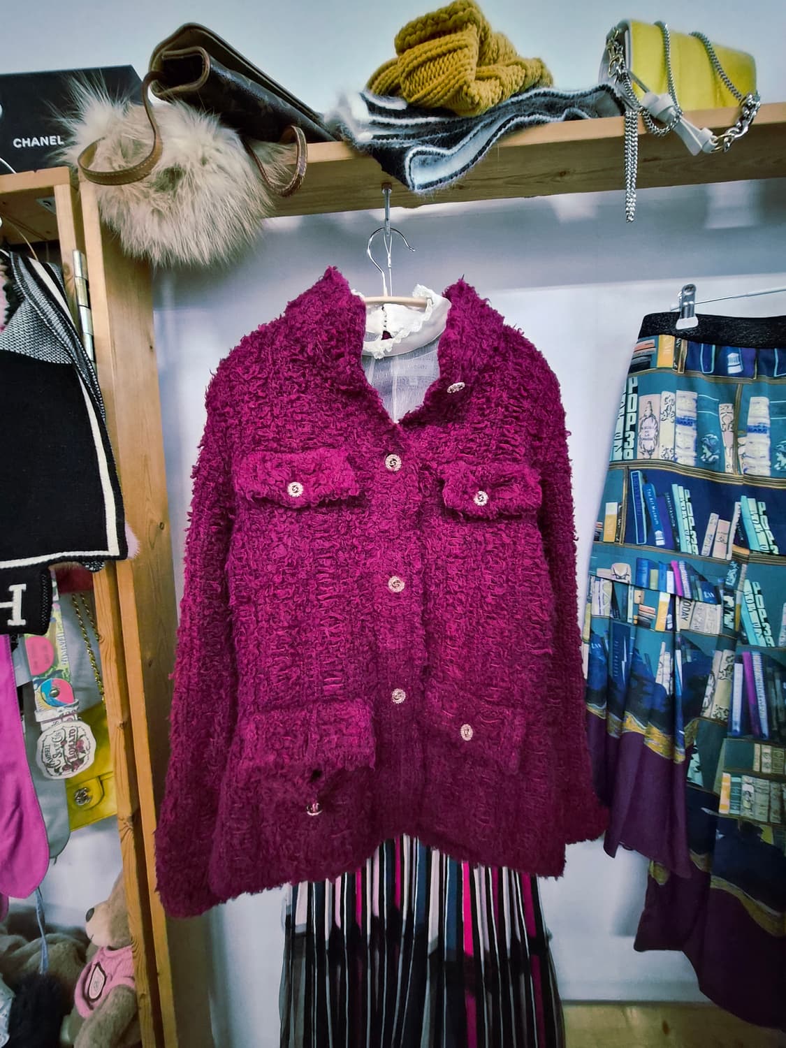 센존 니트자켓. 레니본 니트샤스커트 상품이미지2