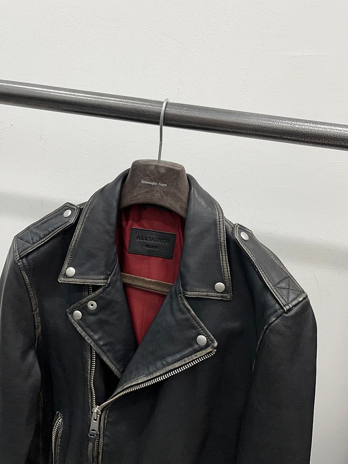 95-100) 올세인츠 워싱 라이더자켓  상품이미지4