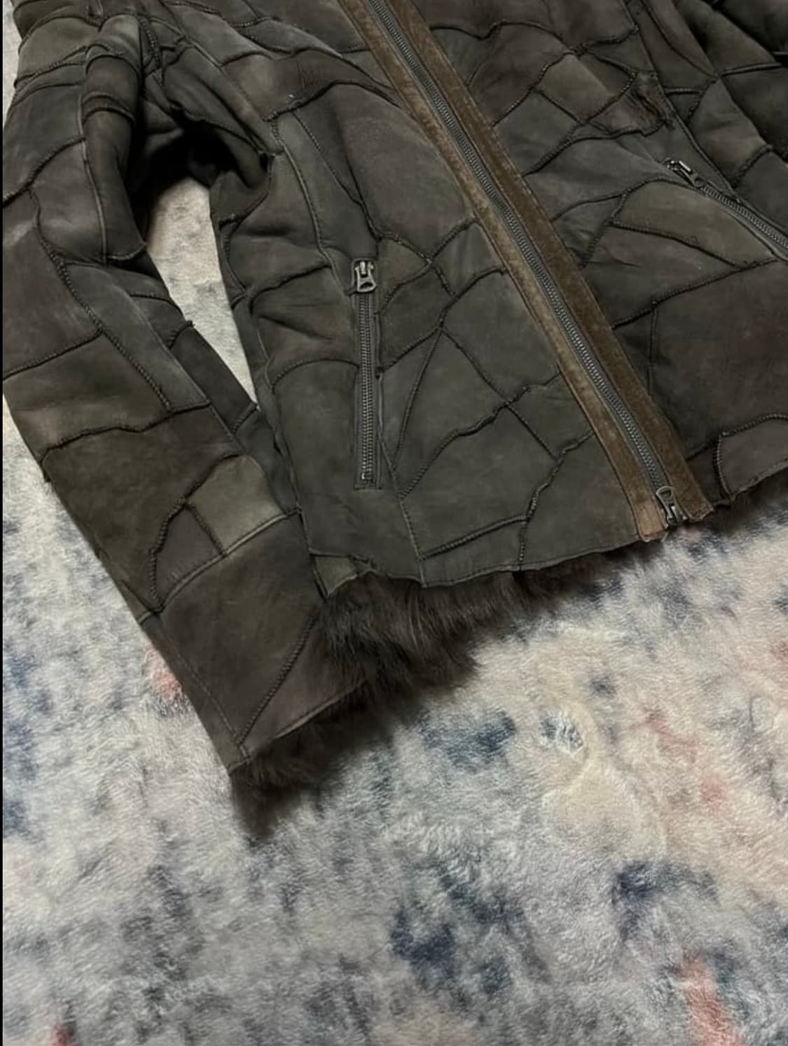 Tornado Mart 00‘s 퍼 패치워크 자켓 상품이미지5