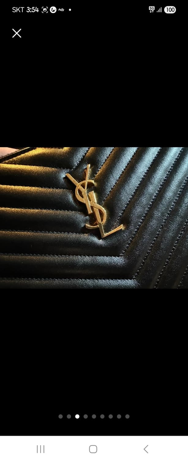 (정품)생노랑 스트랩 클러치백 L 상품이미지3