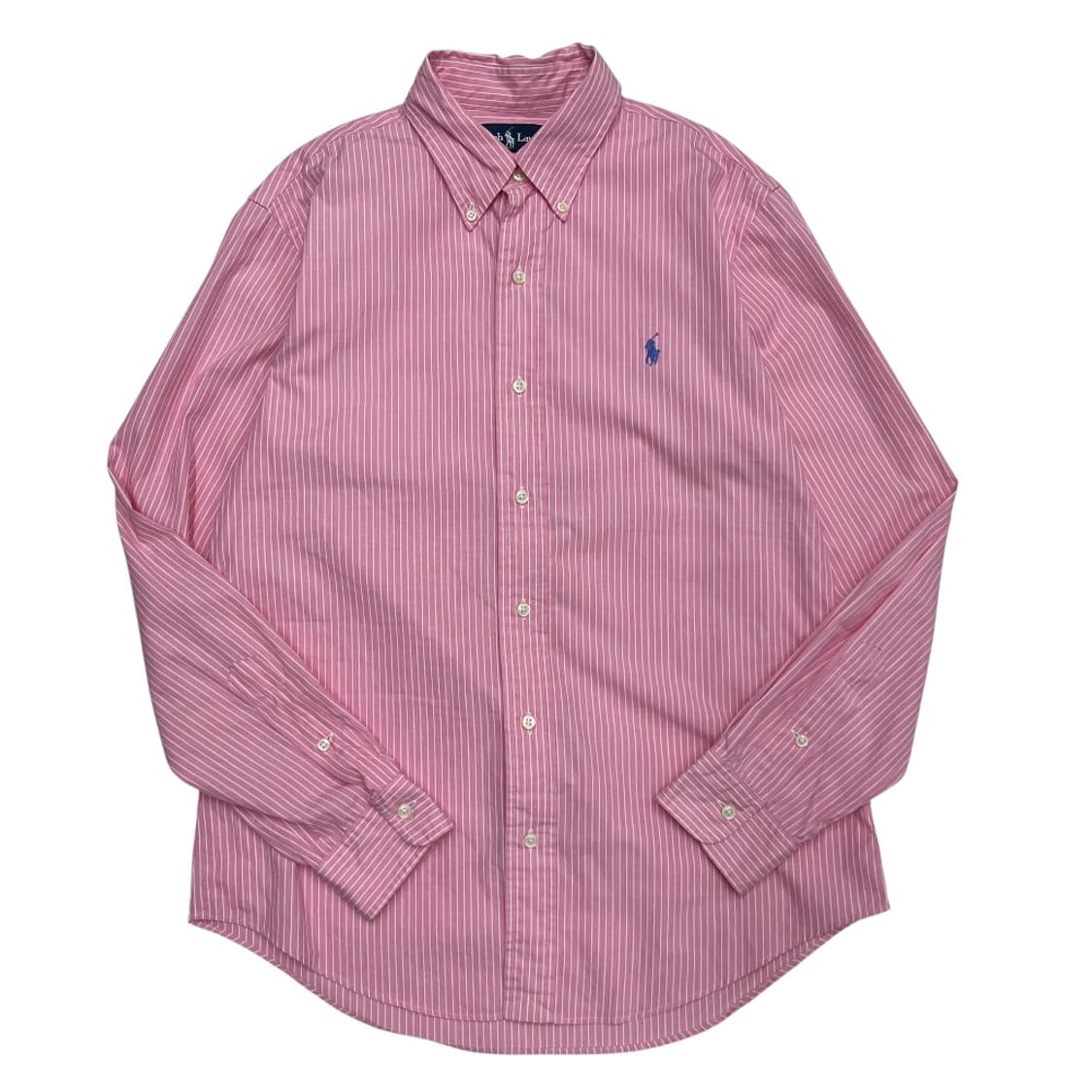 폴로 랄프로렌 애쉬블루포니 화이트 단가라 딸기우유맛 셔츠 16 상품이미지2