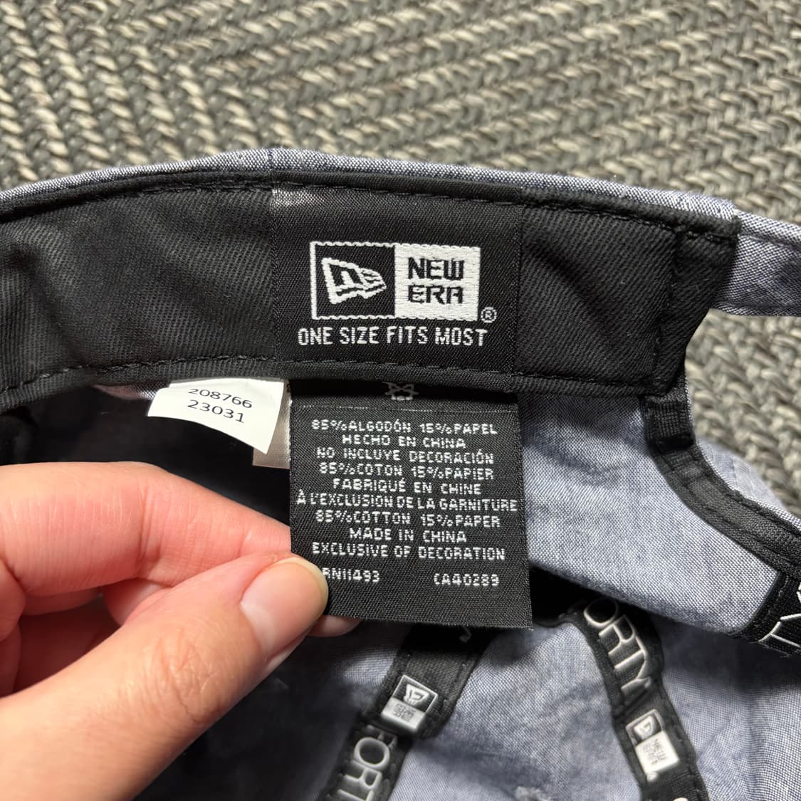 뉴에라 우븐 라벨 언스트럭쳐 라이트블루 볼캡(OS) 상품이미지5