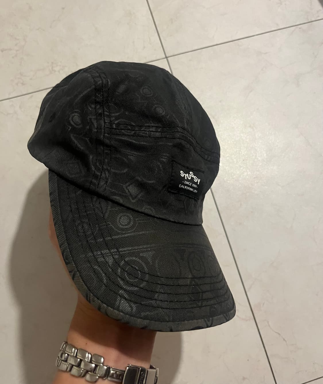 old stussy capz 반다나 패턴 블랙 볼캡 상품이미지1