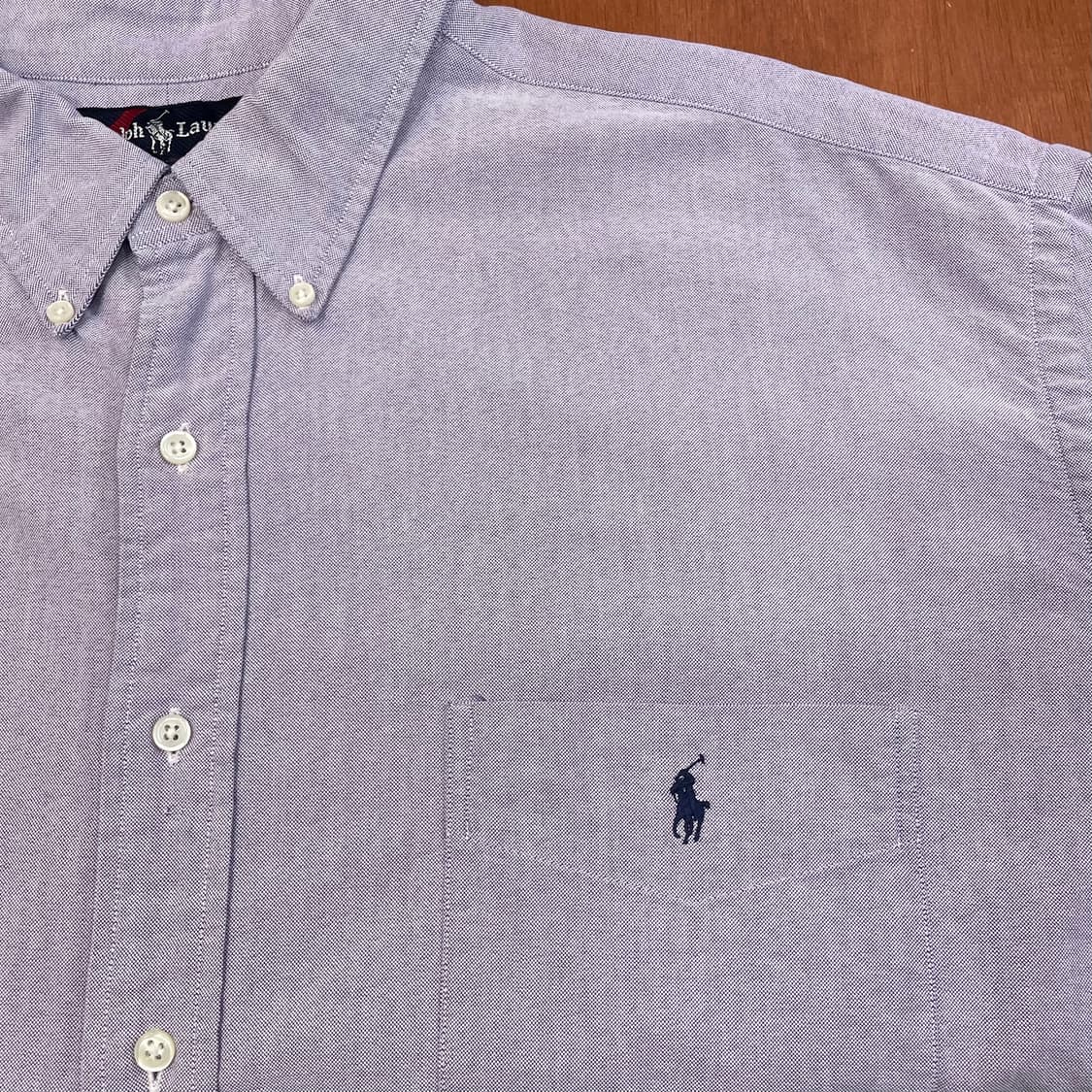 (2XL) 90s POLO 폴로 랄프로렌 빅셔츠 솔리드 셔츠 상품이미지7