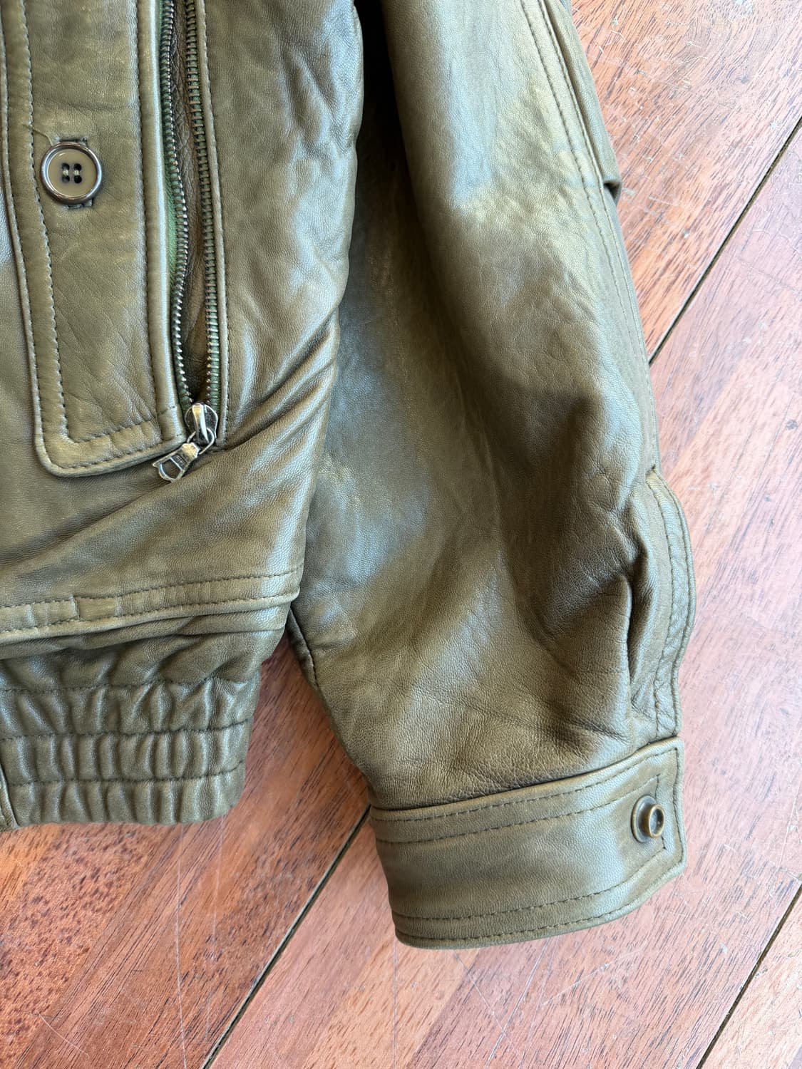 80s Italian Structural Lambskin Bomber 상품이미지7