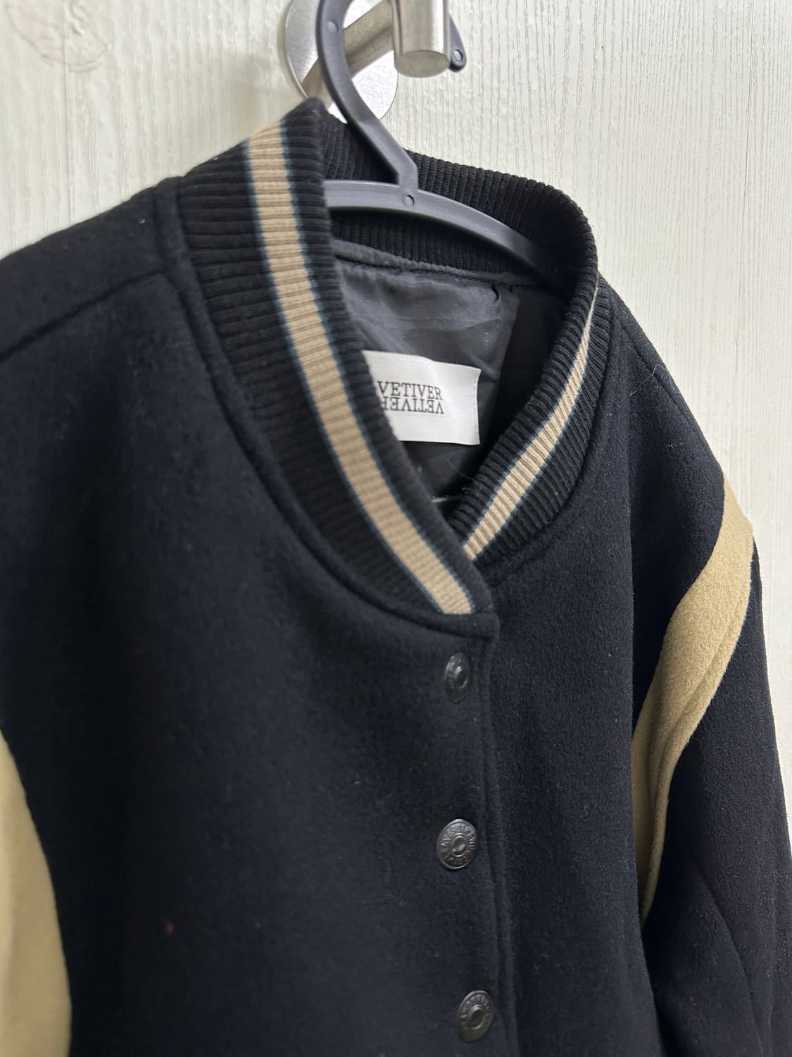 VETIVER 스타디움 자켓 블랙/베이지 66사이즈 상품이미지3
