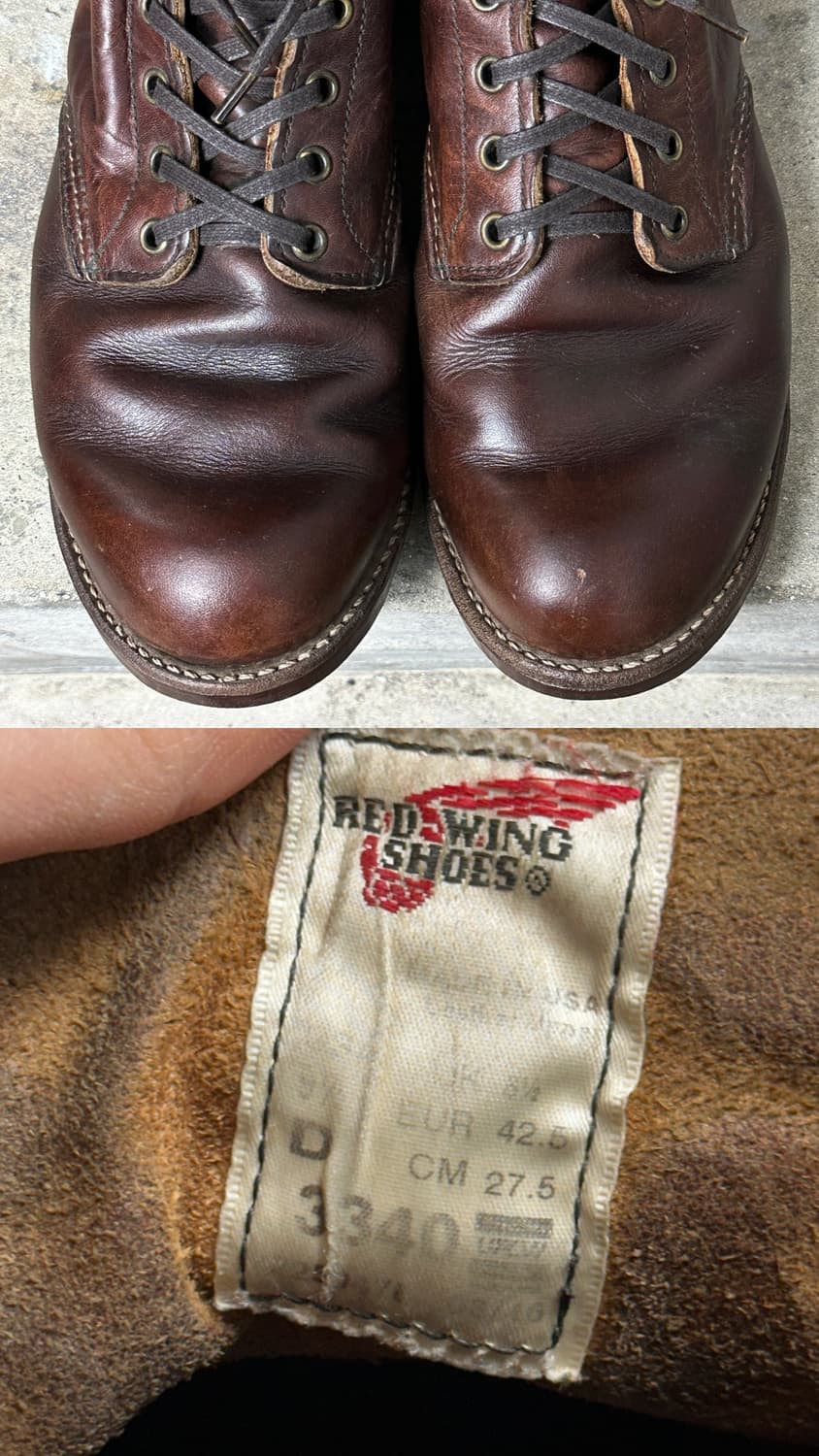 OG USA Made 레드윙 3340 블랙스미스 하드에이징 상품이미지9