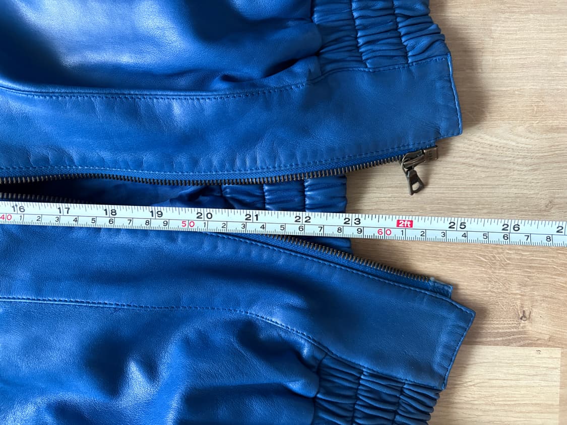 블루 리얼레더 자켓 상품이미지8