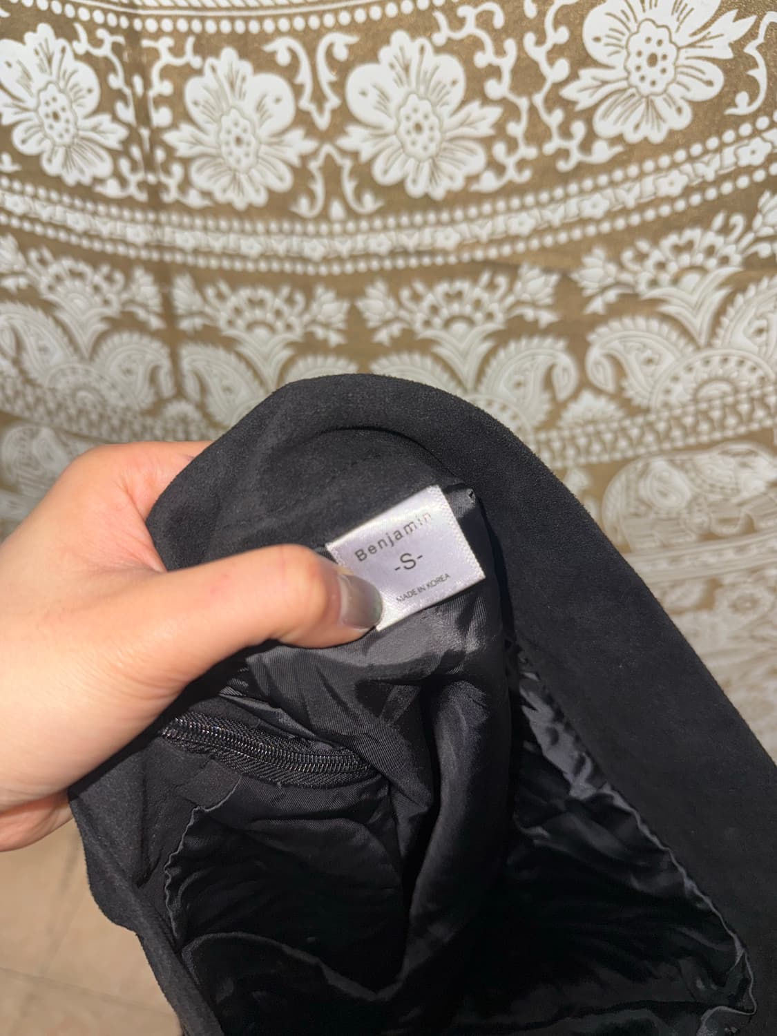 빈티지 스웨이드 보헤미안 미디스커트  상품이미지5