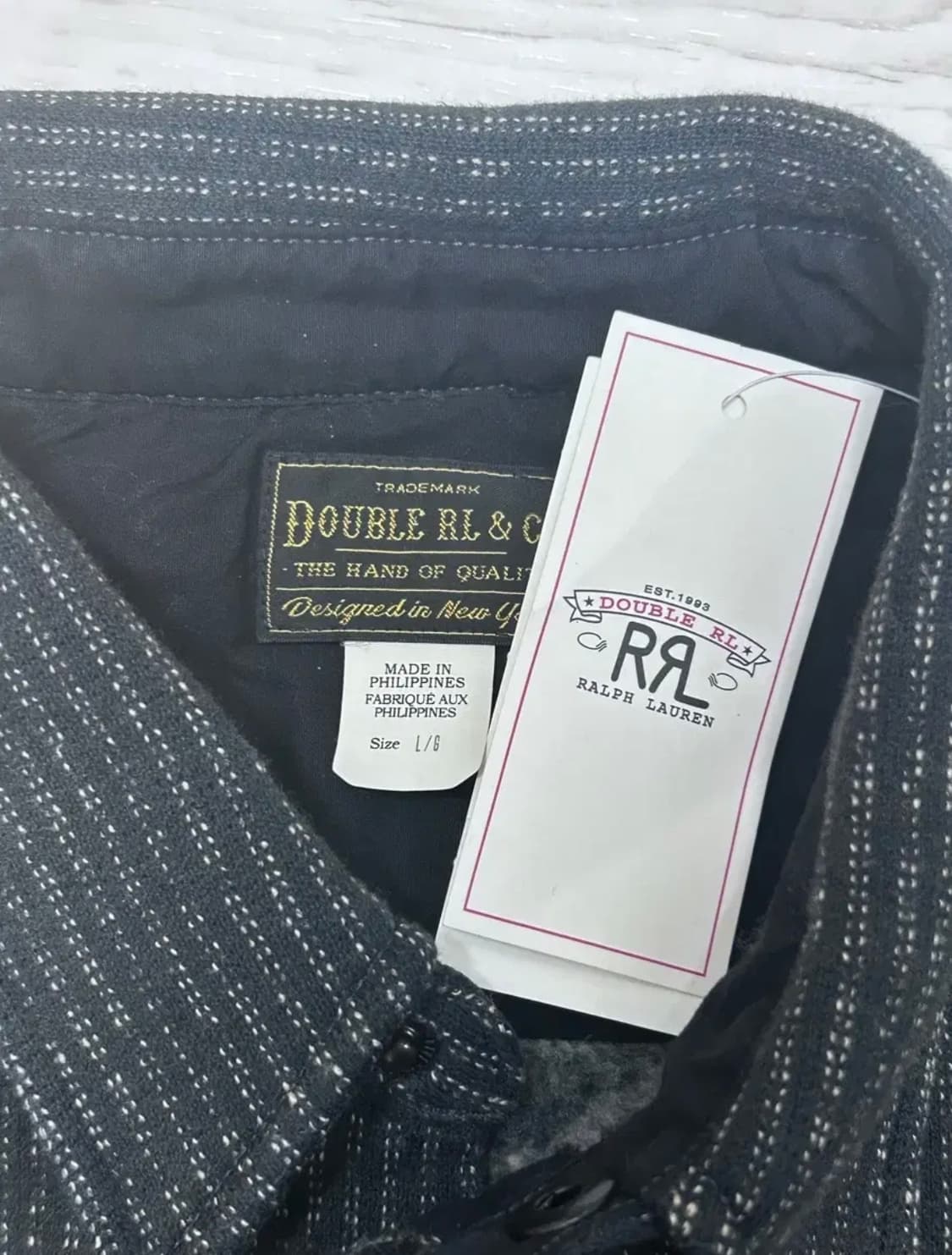 RRL 자카드 플리스 오버셔츠 L 새상품 상품이미지2