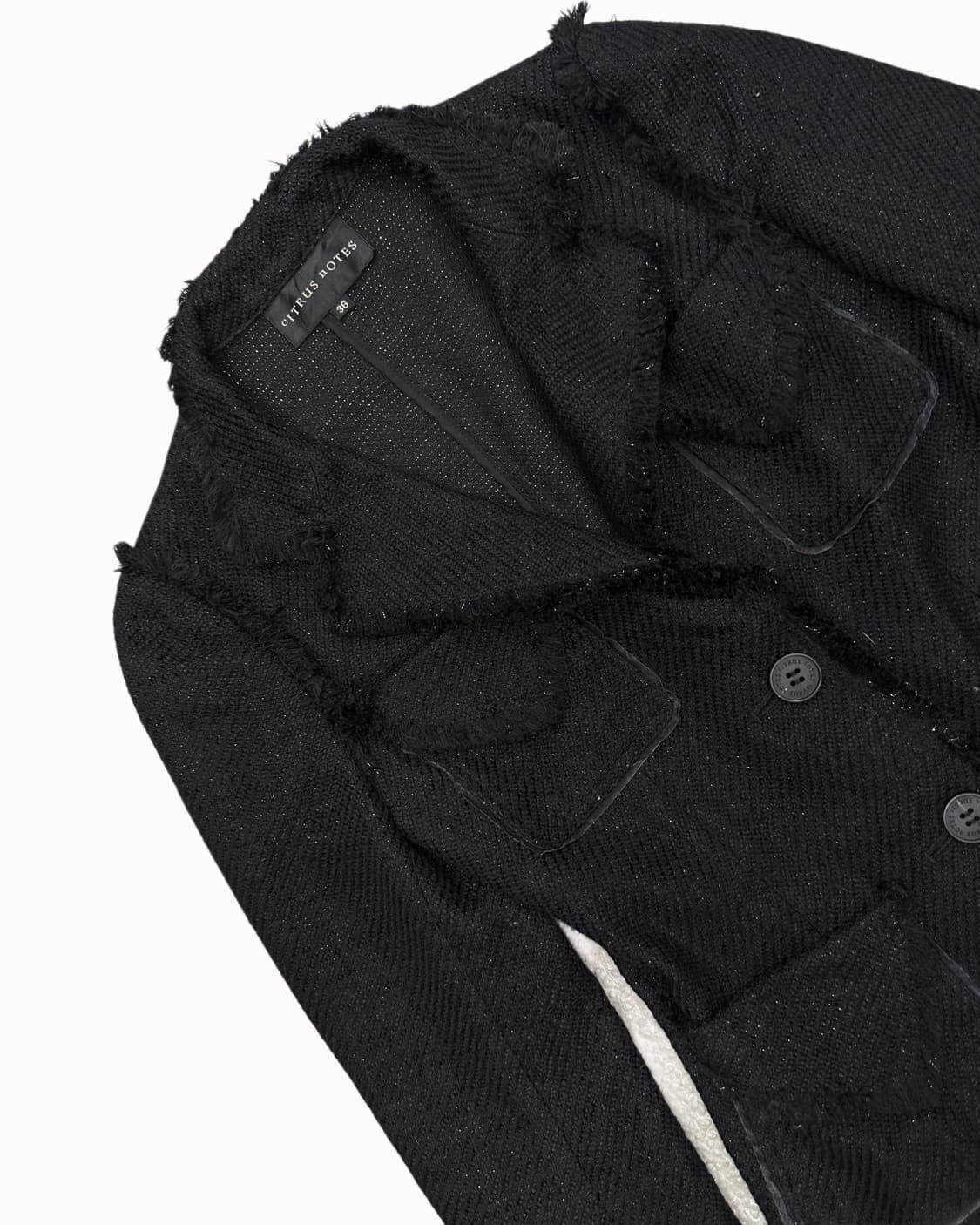 CITRUS NOTES black tweed pocket blazer 상품이미지3