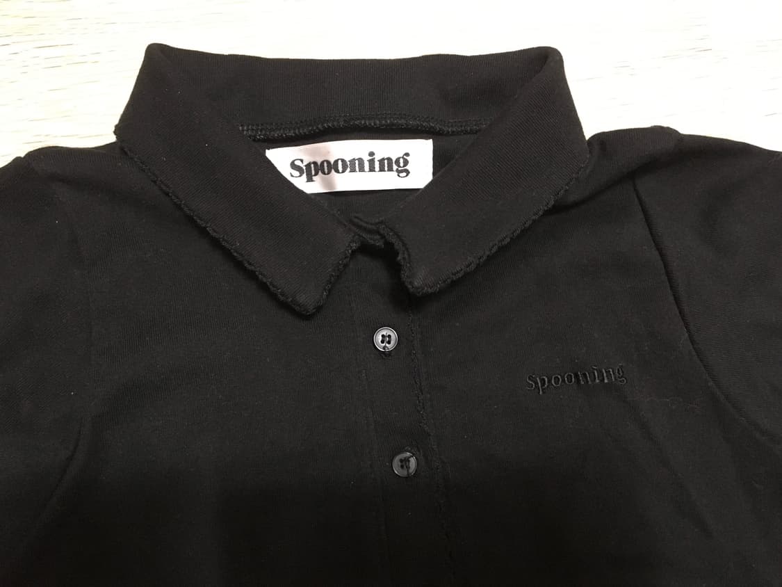 Spooning (현 글로니) 카라 버튼 반팔 상품이미지3