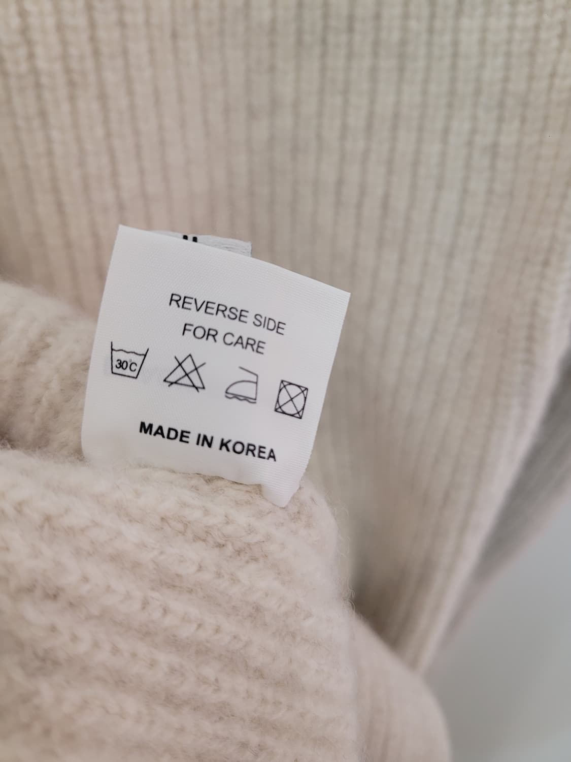 블랙푸시아 아이보리 니트 원피스 트임 디테일 44~55 상품이미지9