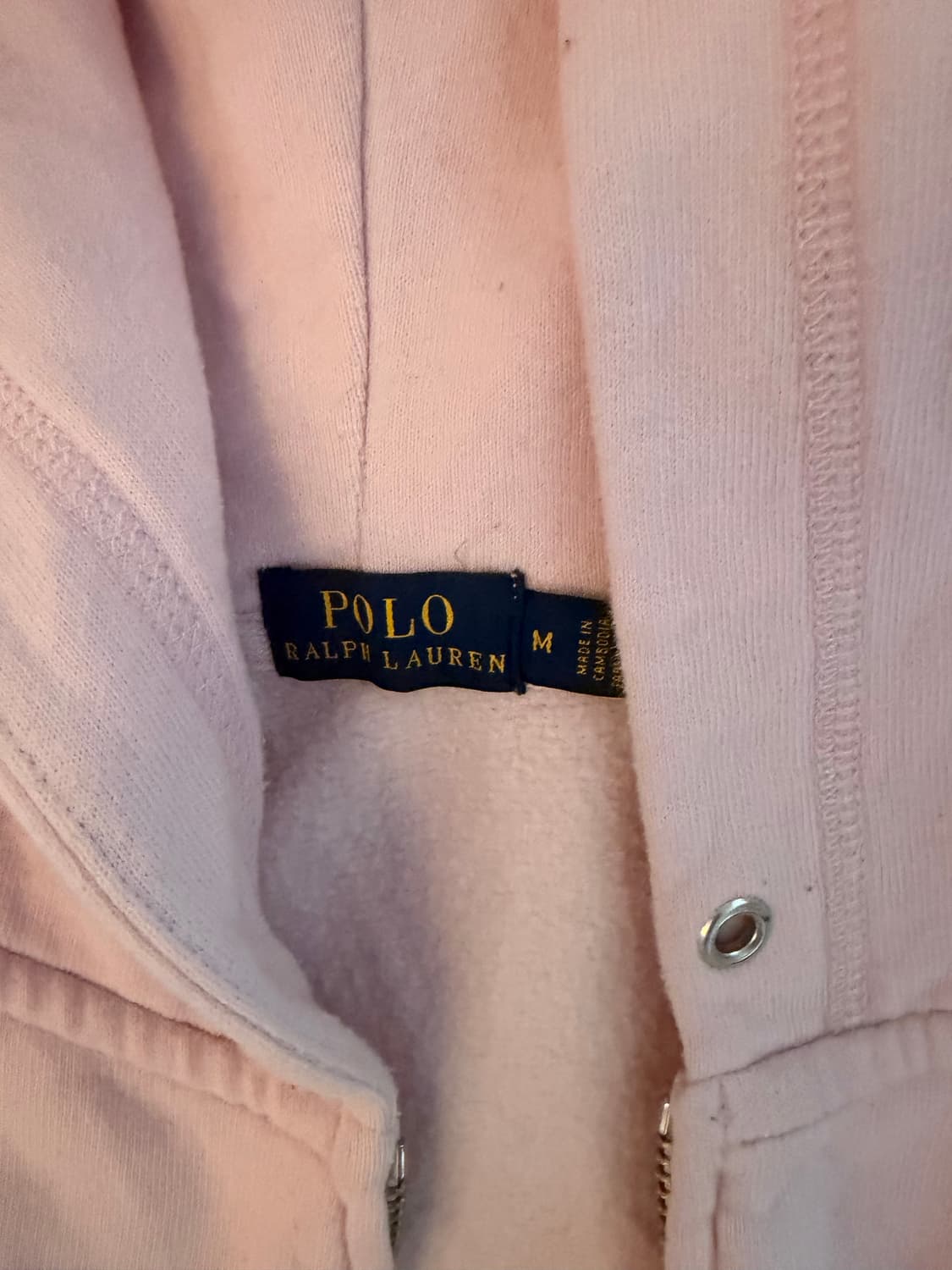 폴로 랄프로렌 핑크 후드집업 후디 M 상품이미지2