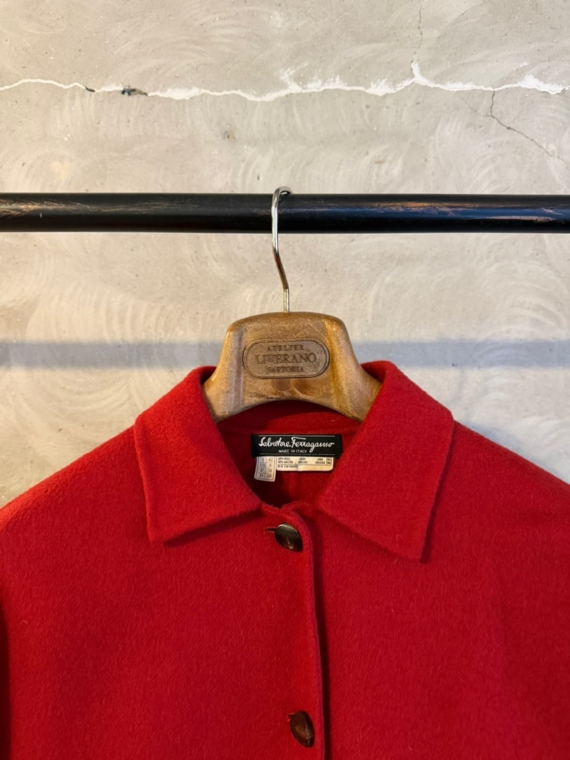 살바토레 페라가모 앙고라 코트 55~66 상품이미지3