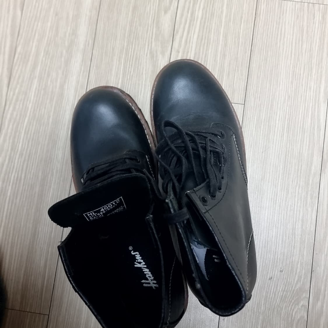 호킨스블랙 레더 워커 부츠(235-240) 상품이미지6