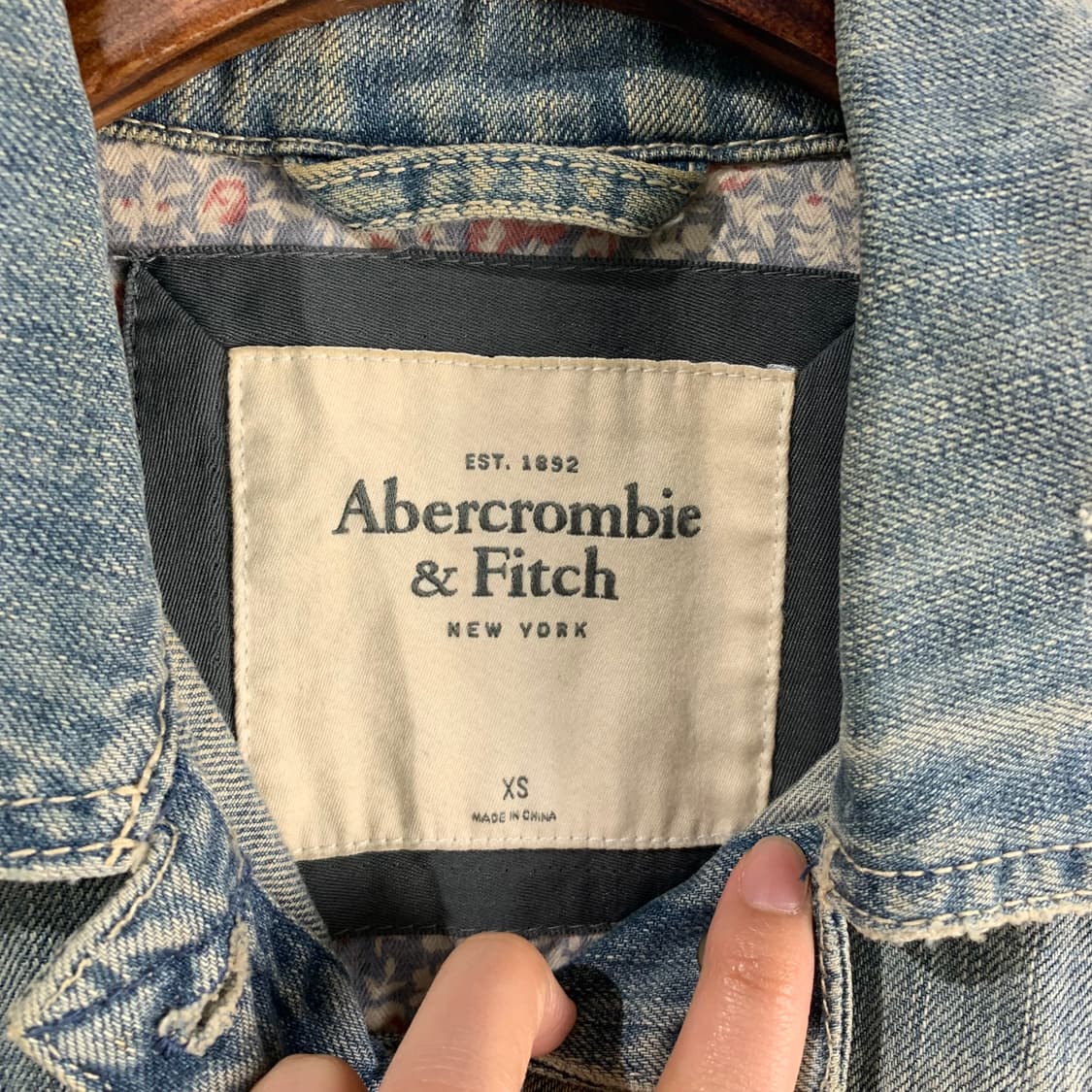 아베크롬비 포켓 워싱 데님 자켓 상품이미지6