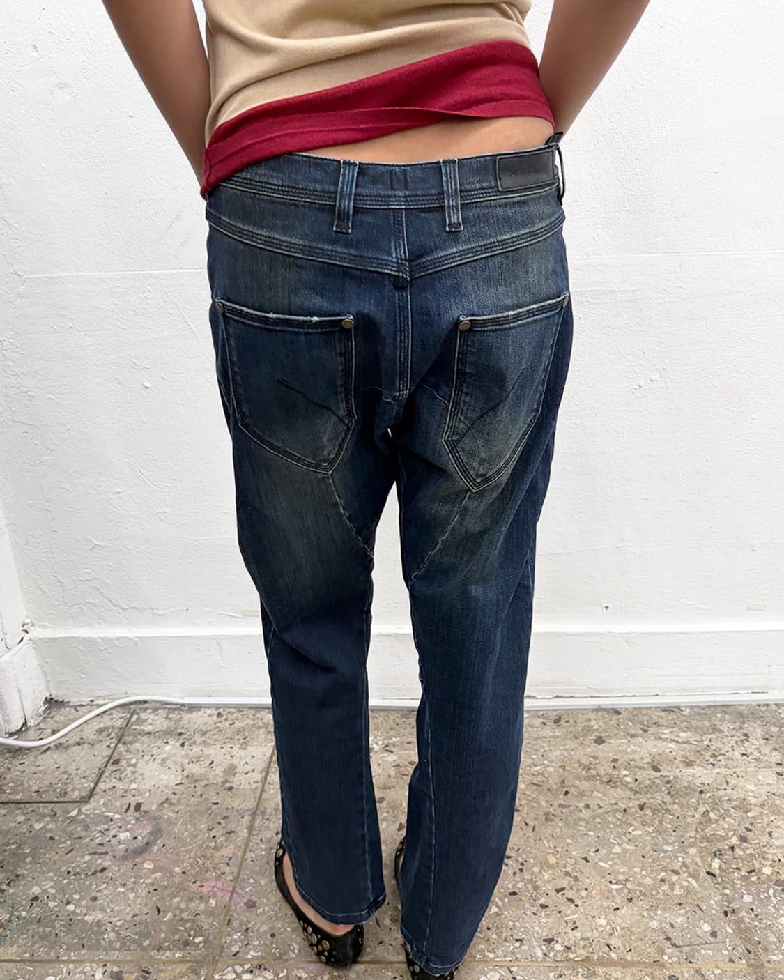 닐바렛 커브드 패널 데님 팬츠 상품이미지5